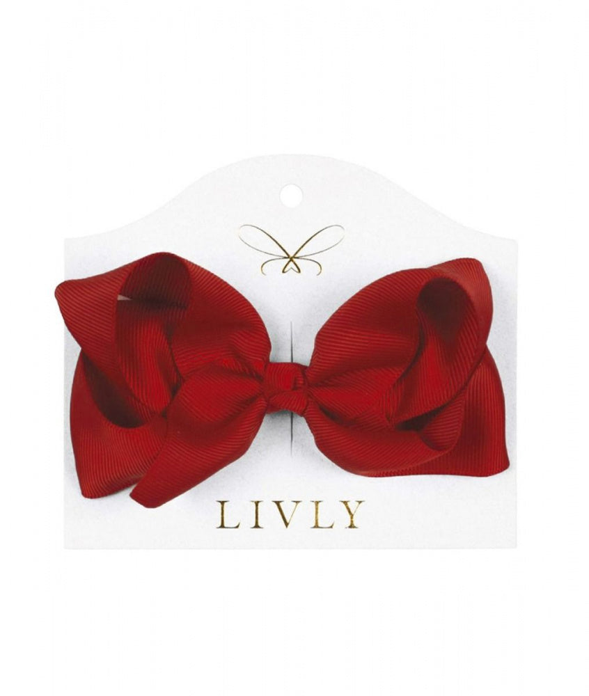 LIVLY Large Bow - Scarlet