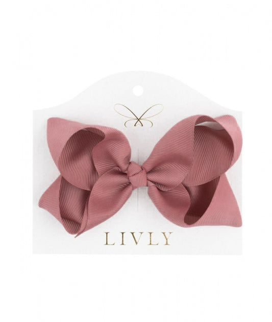 LIVLY large Bow - Rosy Mauve
