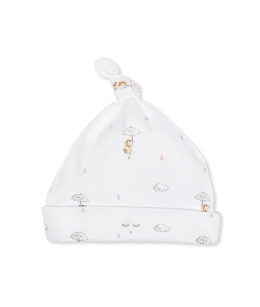 Tossie Hat - Pink Raindrops & Lions