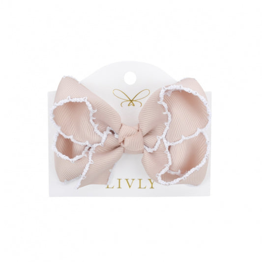 LIVLY Medium Picot Bow - Mademoiselle