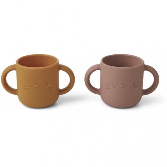 Gene Silicone Cup - 2 Pack - Cat Dark Rose