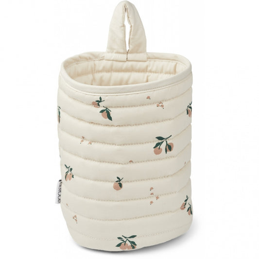 LIEWOOD Faye Quilted Basket - Peach/Sea Sell Mix