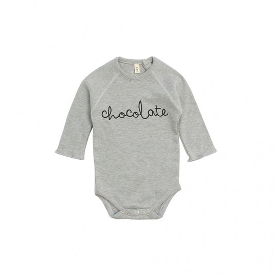 Organic Zoo Bodysuit - Chocolate Grey