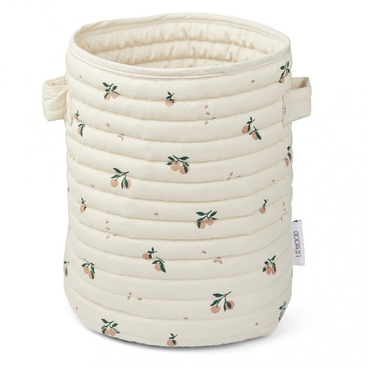 LIEWOOD Ally Quilted Basket - Peach/Sea Shell Mix