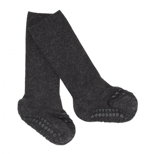 Non-Slip Bambus Socks - Mørk Grå