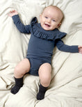Load image into Gallery viewer, Non-Slip Bambus Socks - Mørk Grå
