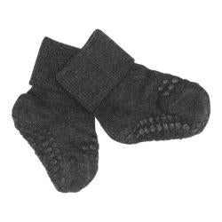 Non-Slip Bambus Socks - Mørk Grå