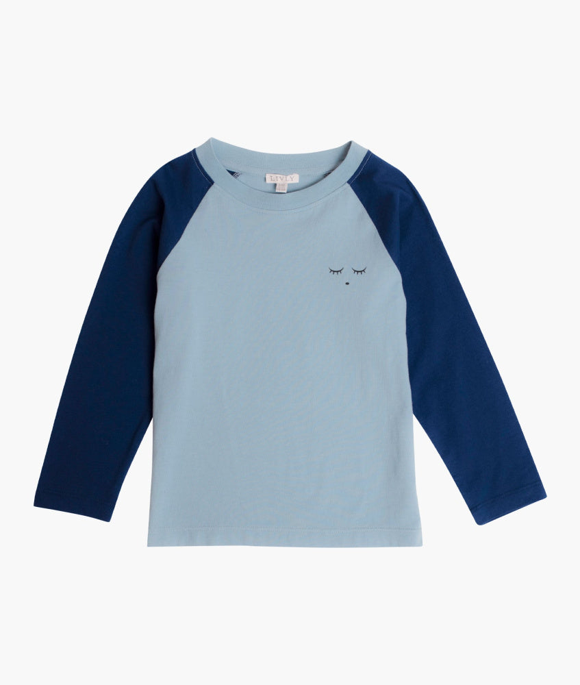LIVLY Baseball Shirt - blue fog/navy