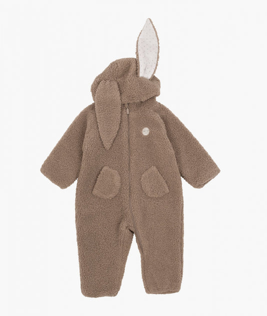 Fleece Bunny Overall - Brown