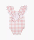 Load image into Gallery viewer, Celine Swimsuit - checks/mauve
