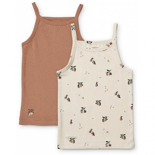 LIEWOOD Naomi Singlet 2-Pack - Peach/Sea Shell Mix