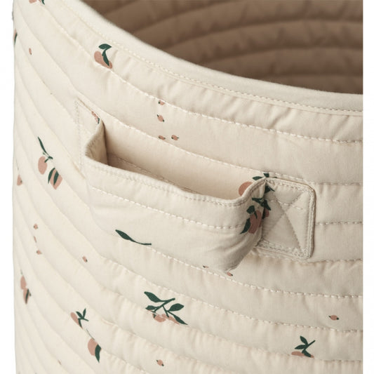 LIEWOOD Lia Quilted Basket - Peach/Sea Sell Mix