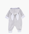 Load image into Gallery viewer, Bunny Overall - Silver grey Plush
