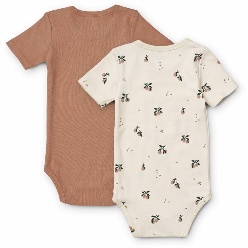 LIEWOOD Yanni Body SS 2-Pack - Peach/sea shell mix